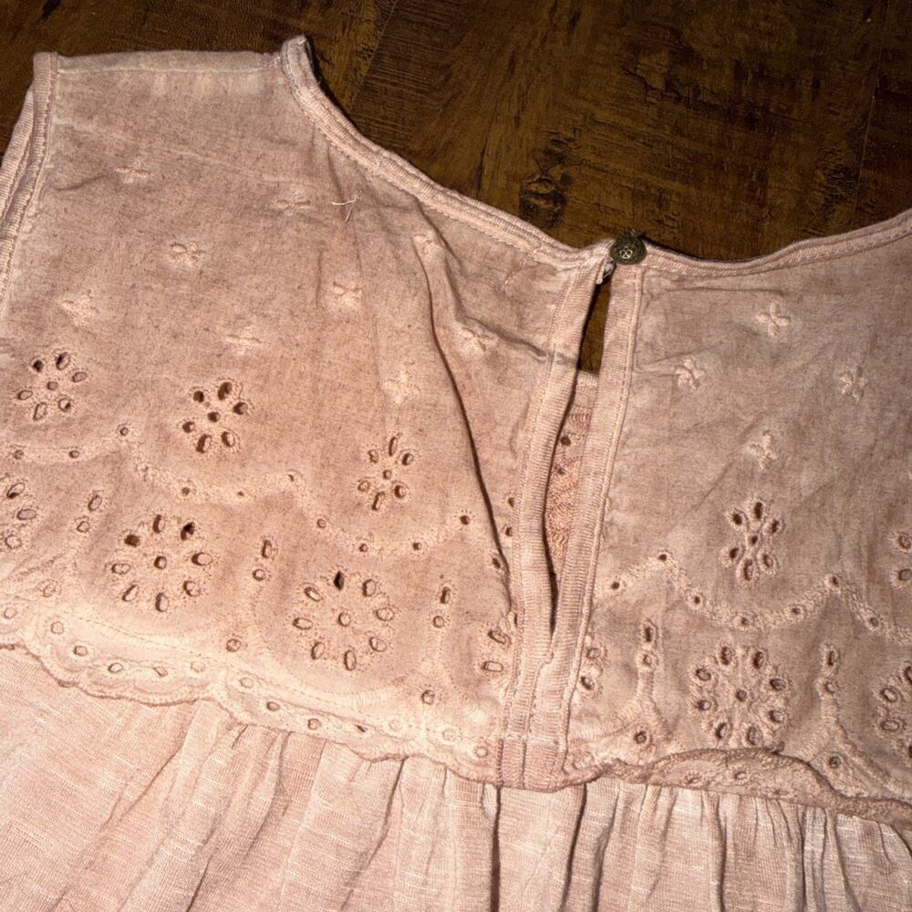 Knox Rose Tank Top Womens Size M Pink Embroidered (blush Pink Color) - Picture 4 of 4